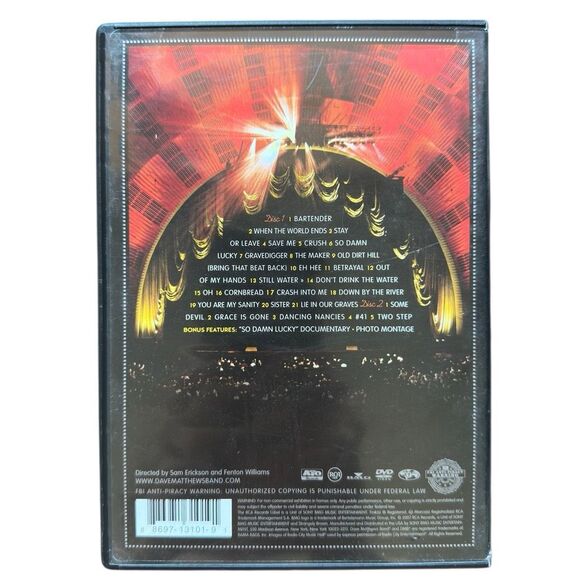 Dave Matthews & Tim Reynolds Live at Radio City 2-Disc DVD – Excellent - Picture 2 of 6